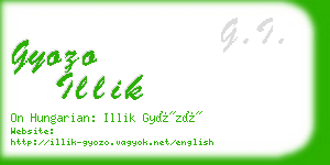 gyozo illik business card